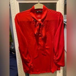 Stunning Zara red blouse